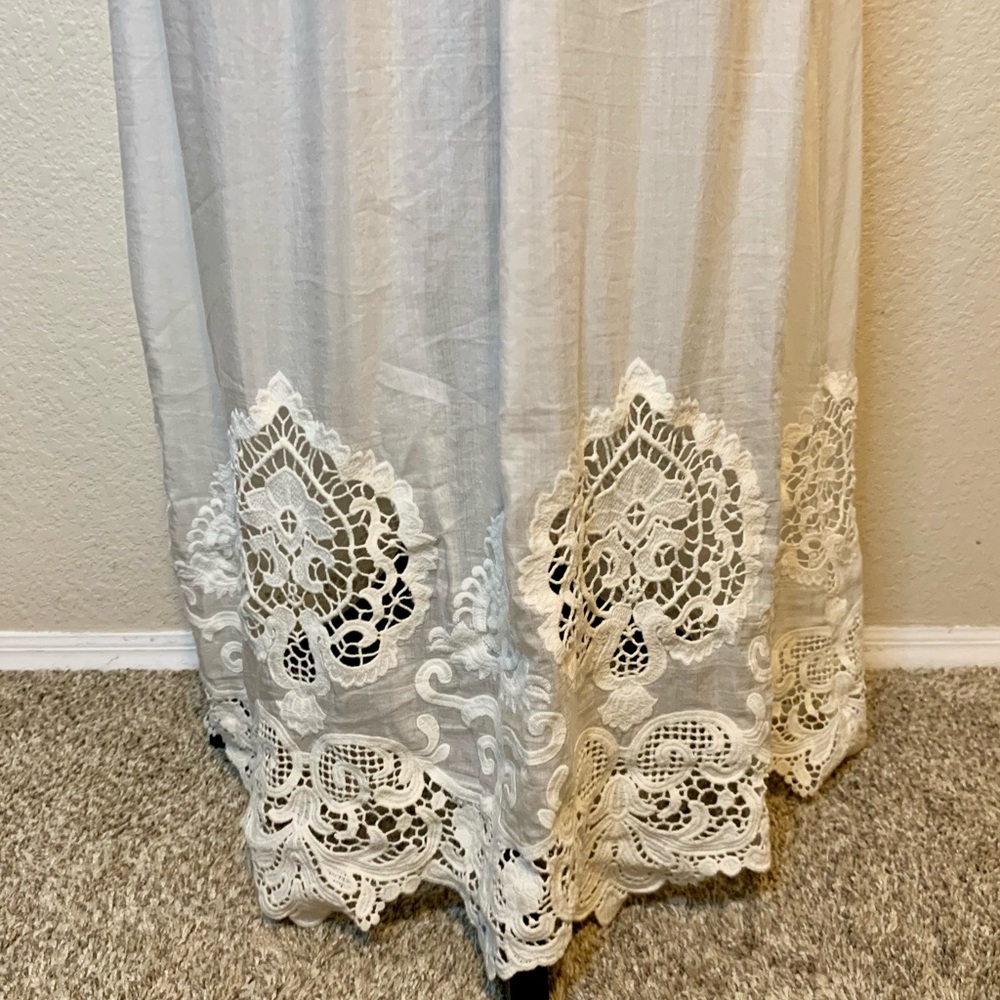 bebe White Lace Maxi Dress - Picture 10 of 16